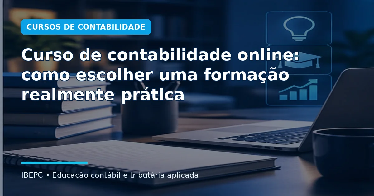 Curso de contabilidade online: como escolher uma formação realmente prática