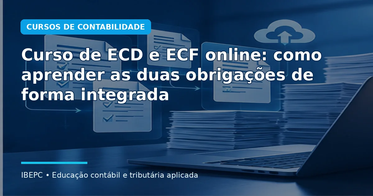 Curso de ECD e ECF online: como aprender as duas obrigações de forma integrada