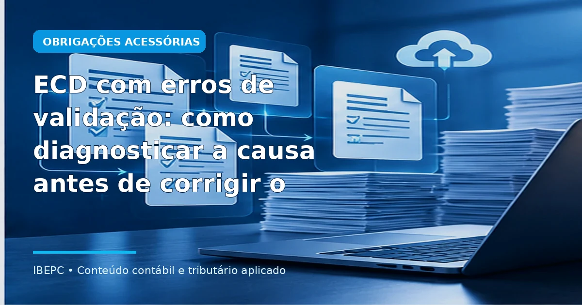 Capa do artigo: ECD com erros de validação: como diagnosticar a causa antes de corrigir o arquivo