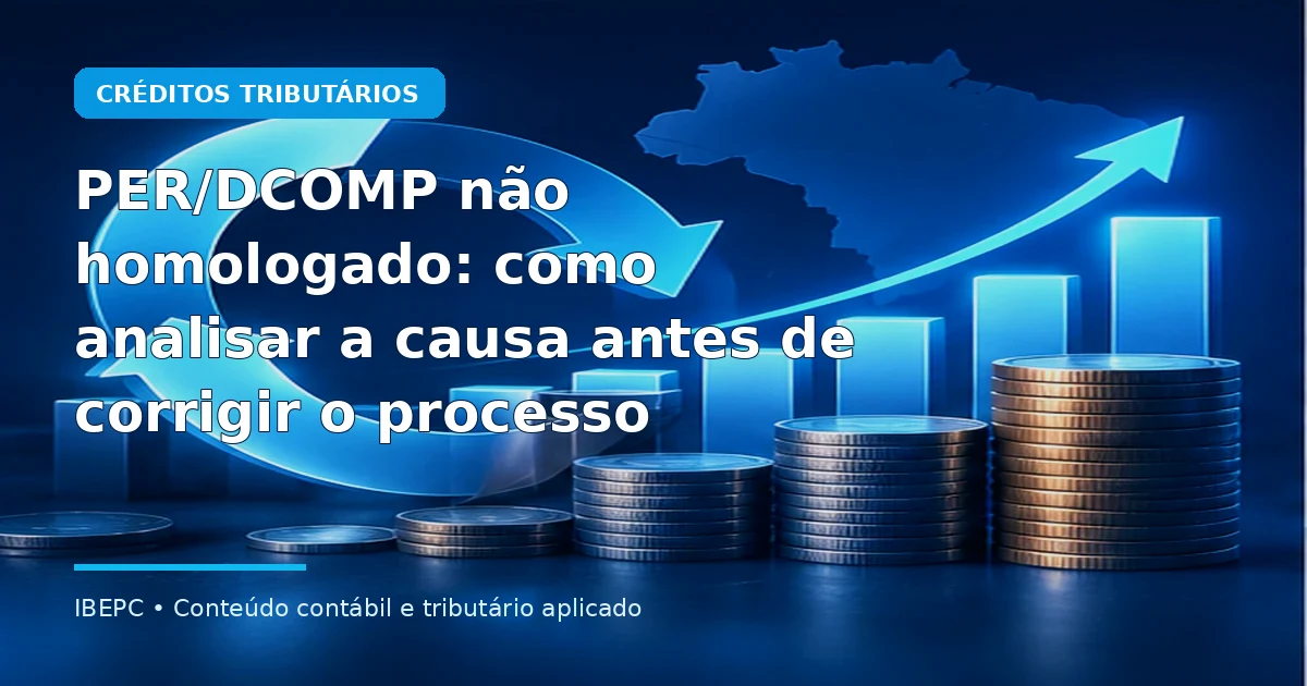 PER/DCOMP não homologado: como analisar a causa antes de corrigir o processo