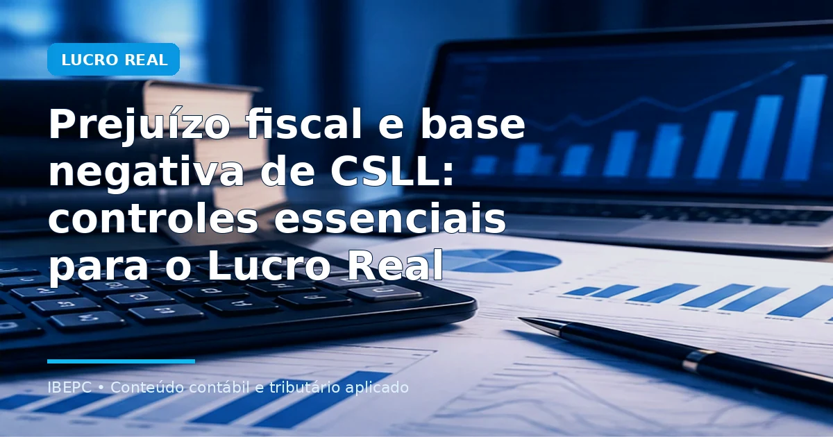 Prejuízo fiscal e base negativa de CSLL: controles essenciais para o Lucro Real